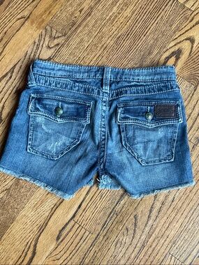 Vintage STITCH’S LA Twister Low Rise Patchwork Shorts Size 26 Y2K
